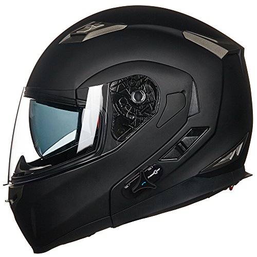TTJZ Motorcycle Helmet Motorcycle Dual Visor Flip Up Modular Full Face Helmet DOT Men And Women of Character Gift,silver,XL 