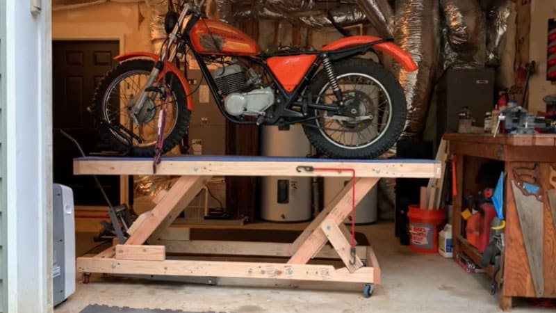 How To Build A Home Made Diy Motorcycle Lift - Diy Motorcycle Scissor Lift Stand