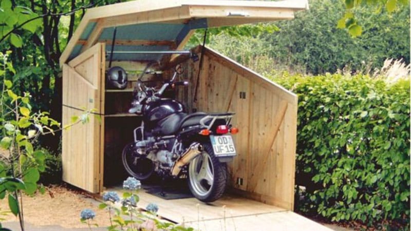 diy motorcycle storage sheds: how to build one