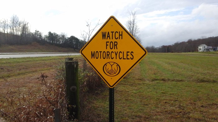 Allstate's Motorcycle Safety Signs
