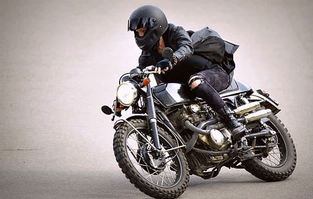 Lisbeth Salander's Café Racer in The Girl With the Dragon