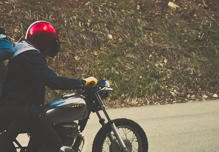 cruising with a helmet