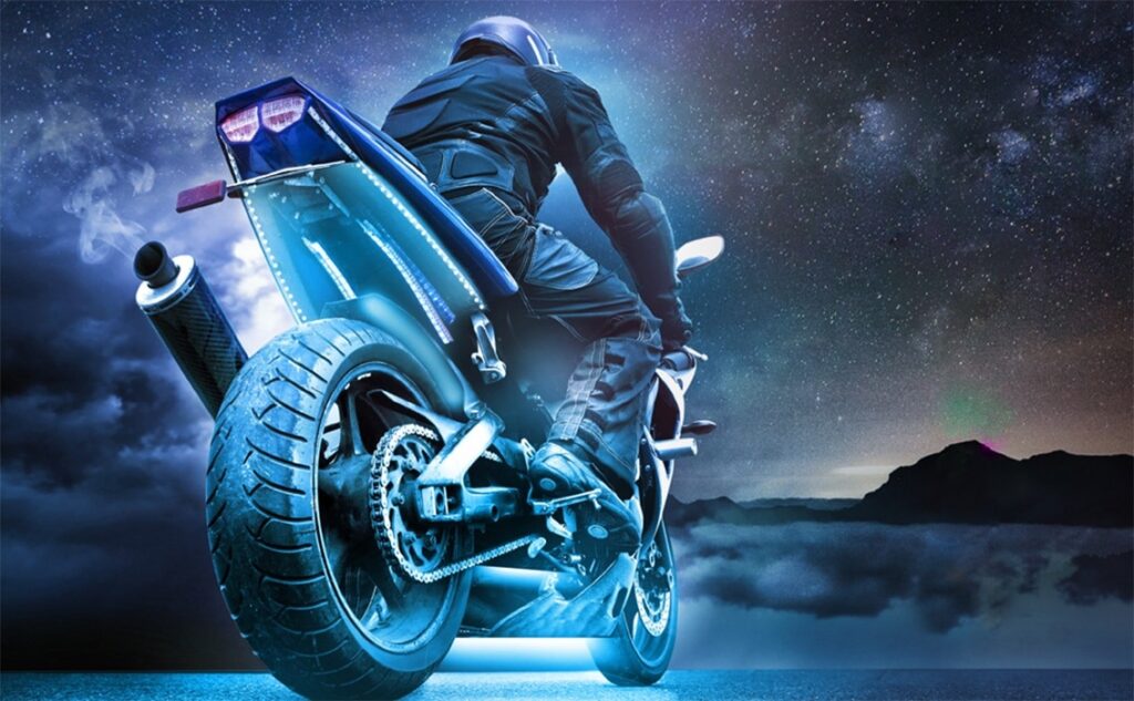 led lights for motorcycle top box