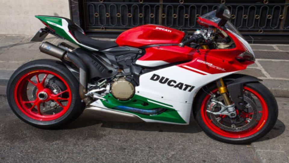 ducati sport bike parked
