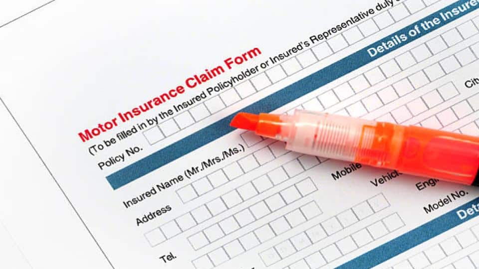 motor insurance claim form