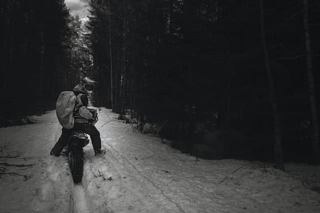 Bike in the snow