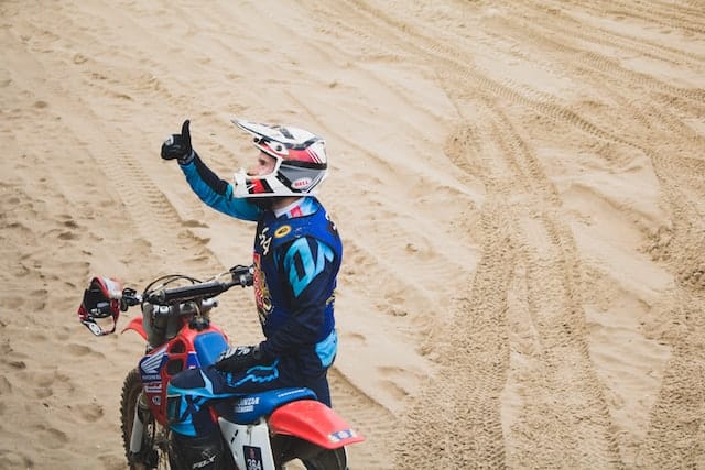 Dirt Bike Riding on Beach