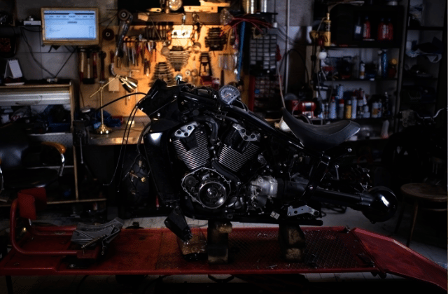 Plastic removed from bike